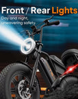 URLIFE Bicicletta Elettrica T16" x 3.0, Batteria Rimovibile da 48V 13Ah, Motore Brushless da 250W, Autonomia di 100km, Bici Elettrica con Doppia Sospensione