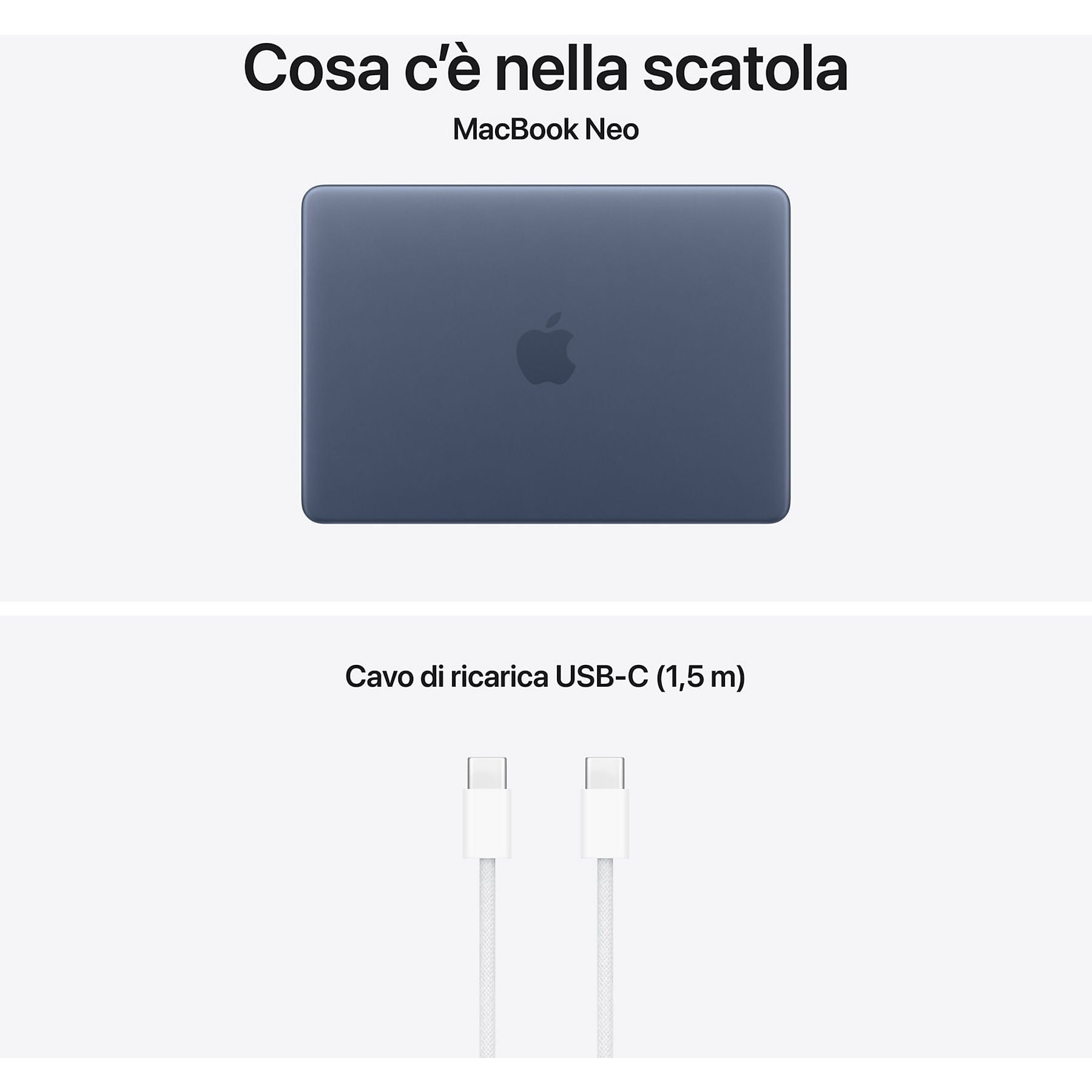 APPLE MacBook Neo 13'', Chip A18 Pro, 6 CPU 5 GPU, 8GB, 256GB, Magic Keyboard, Indaco