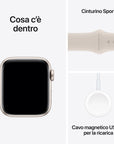 Apple Watch SE 2023 GPS Cassa 40mm in Alluminio Galassia con Cinturino Sport Galassia