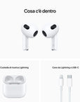 APPLE AirPods 3ª Generazione con custodia di ricarica Lightning